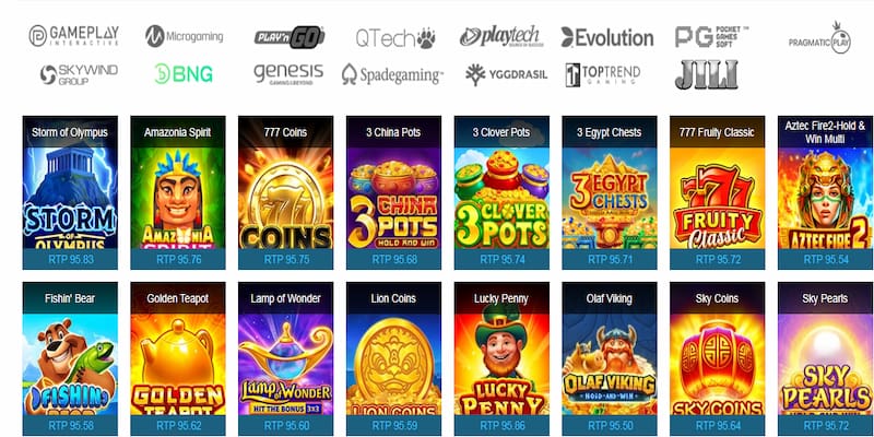 Số lượng game quay hũ được cung cấp phong phú